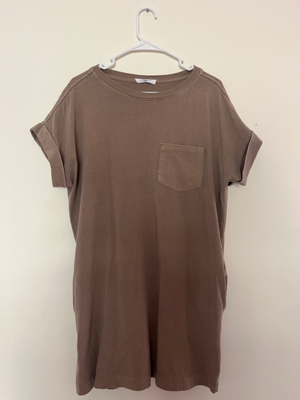 Double Zero Brown Midi T-Shirt Dress